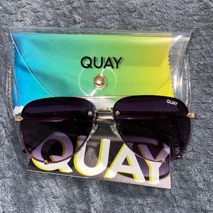 high key mini with pink tint Quay sunglasses